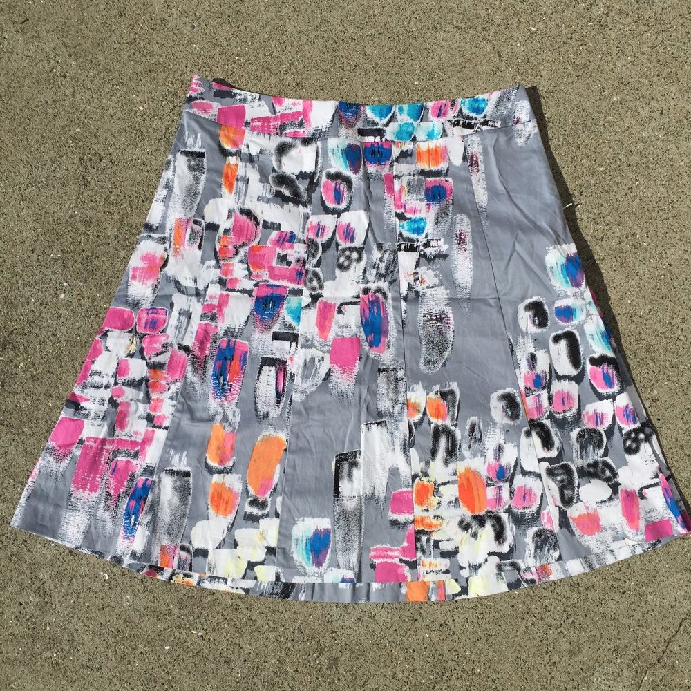 Beautiful Lane Bryant Brushstroke A-line Skirt - 14